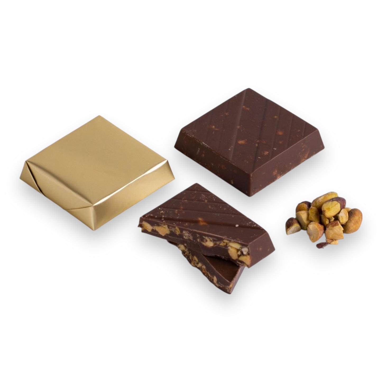 Dark Pistachio Crunch Chocolate - Memas Dessert