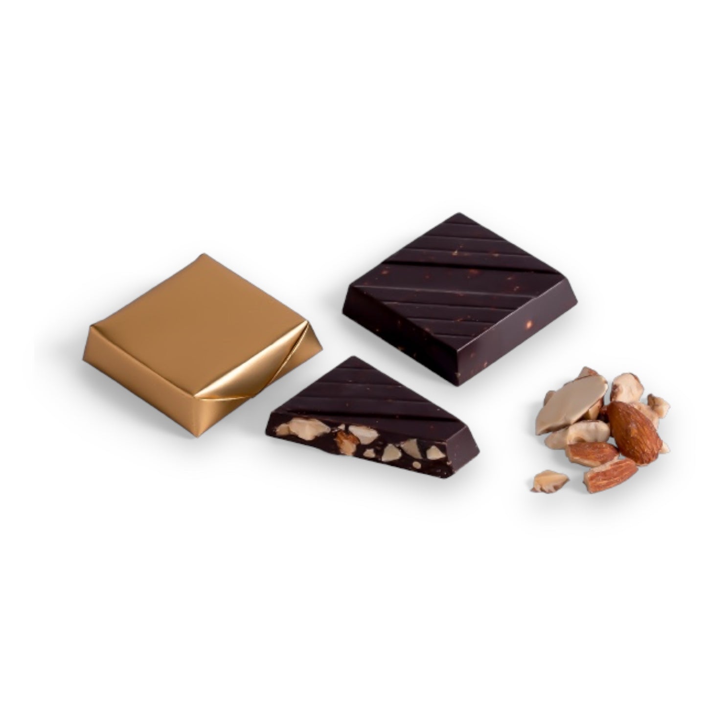 Dark Almond Crunch Chocolate - Memas Dessert