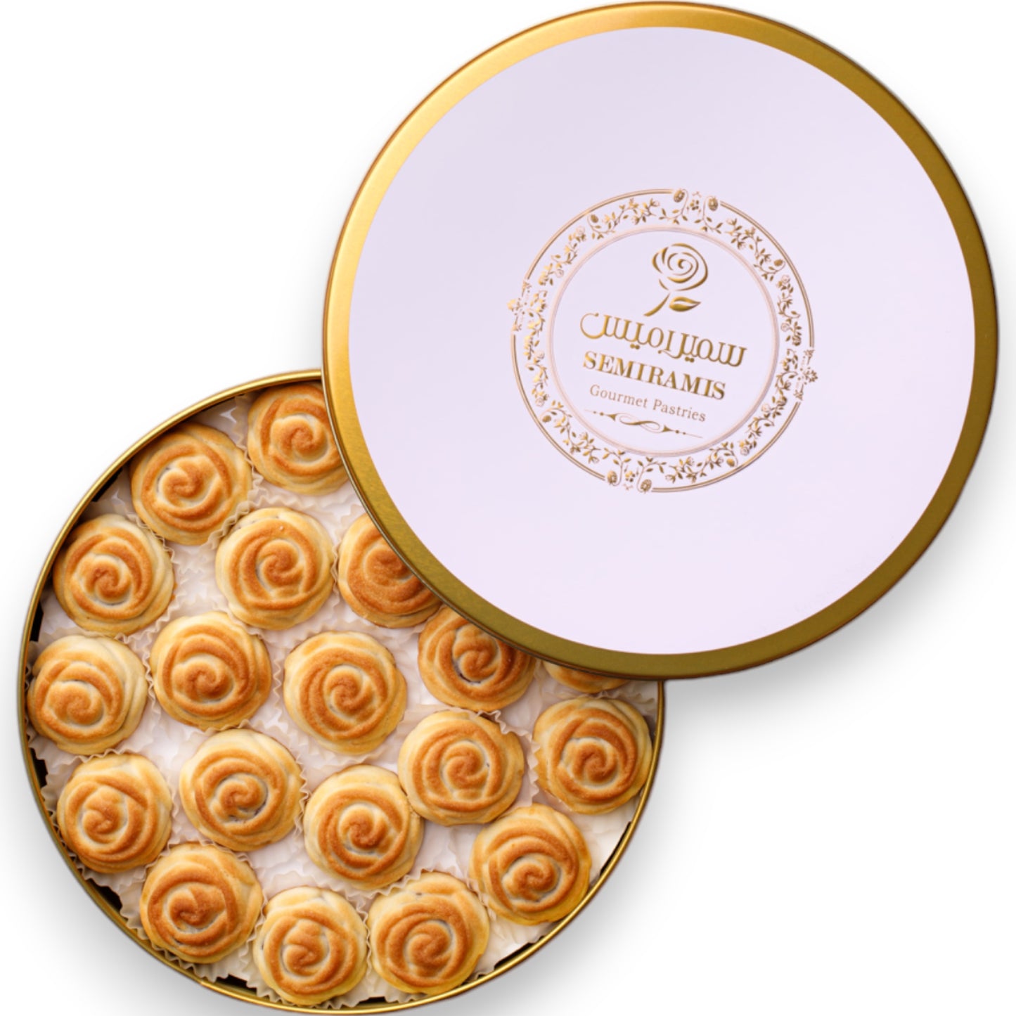 Arabic Sweet Semiramis Sevile Orange(Narenj) filled Cookies (Ma’amoul) 700g - Memas Dessert