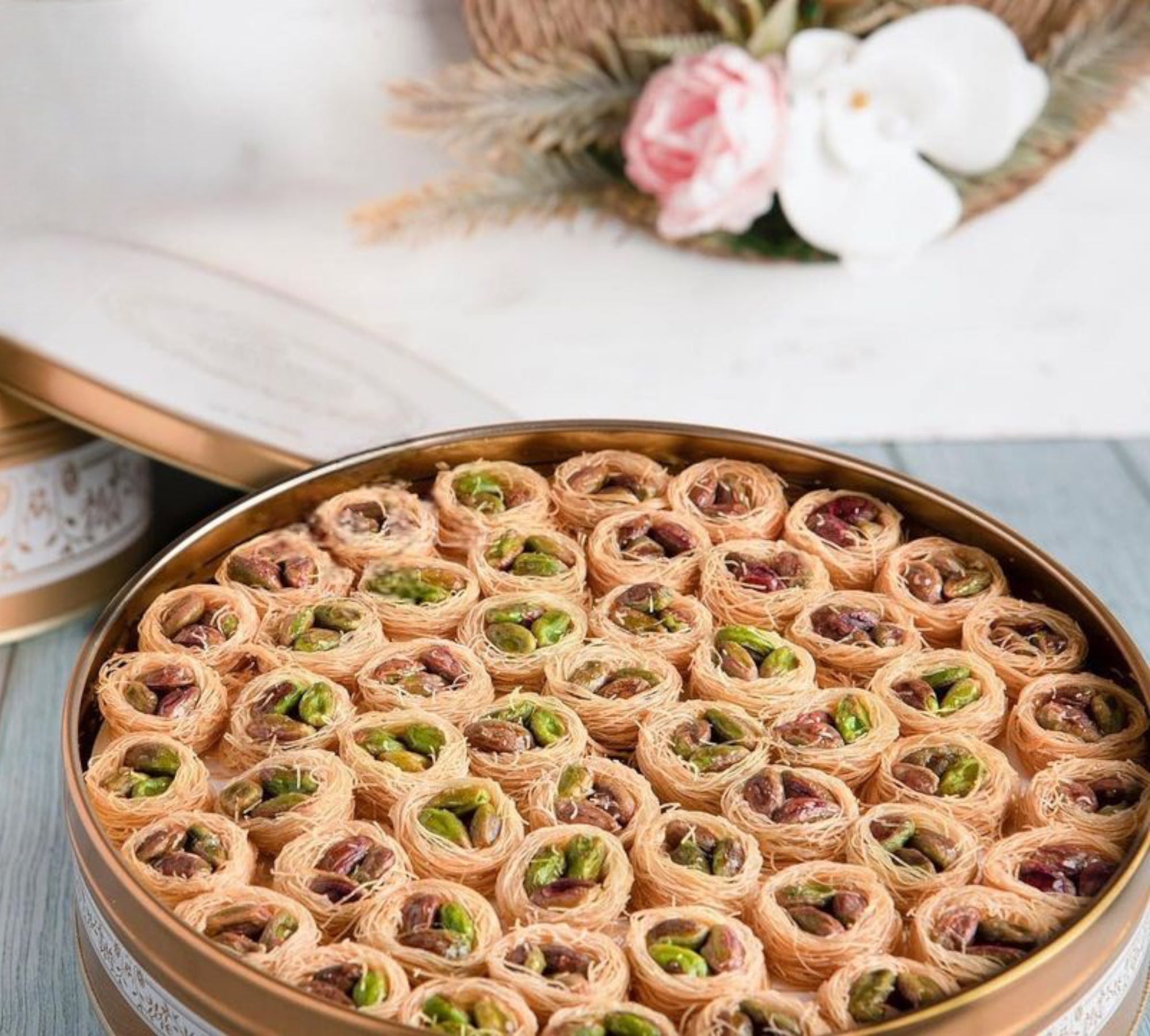 Arabic Sweet Semiramis Pistachio Nightingale's home baklava 500g - Memas Dessert