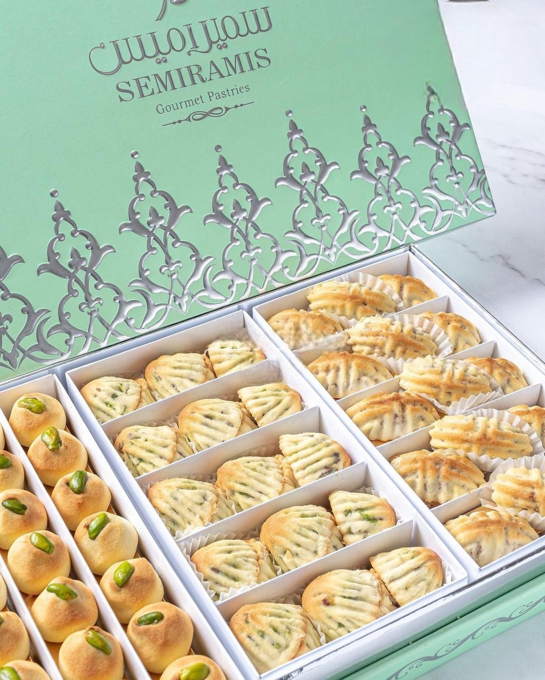 Arabic Sweet Semiramis Combination Cookies (Ma'amoul) 1100g.