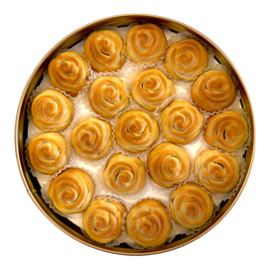 Arabische Süßigkeiten Semiramis-Sevile-Orangen (Narenj) gefüllte Kekse (Ma'amoul) 700 g