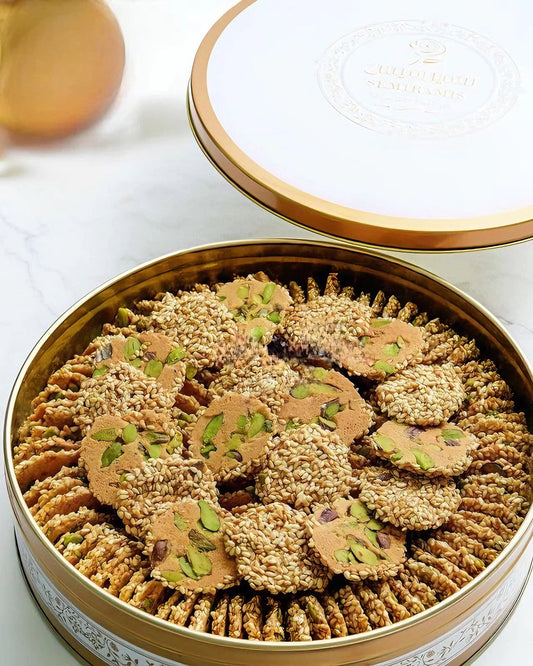 Arabic Sweet Semiramis Sesame Cookies (Baraz'e) 500g - Memas Dessert