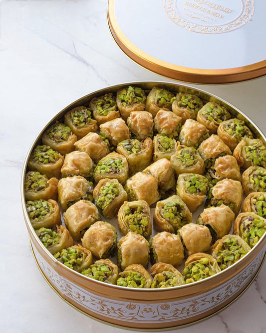 Bouchées de Baklava à la pistache assorties de Sémiramis sucrées arabes 500 g