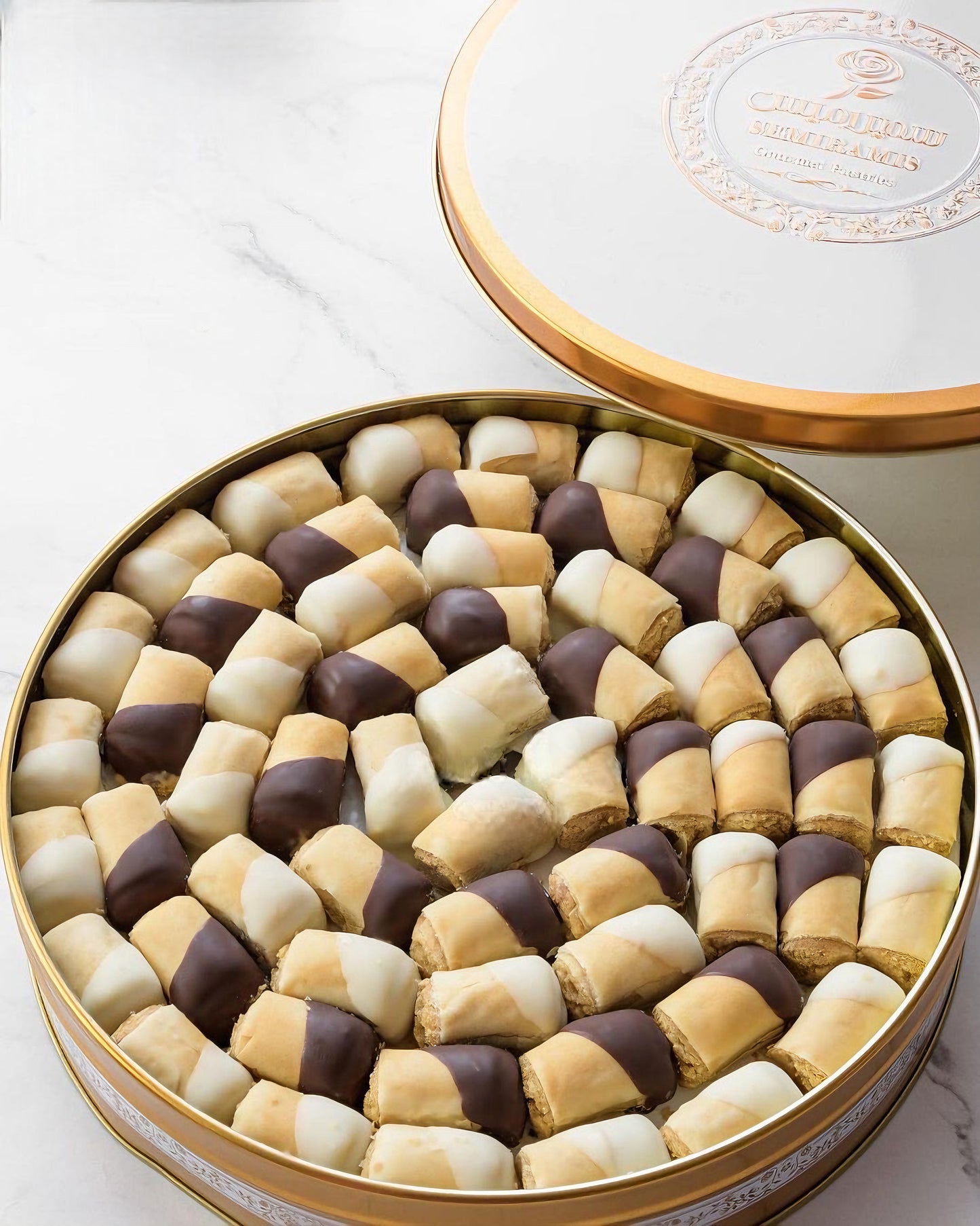 Arabic Sweet Semiramis Hazelnut Rolls 700g