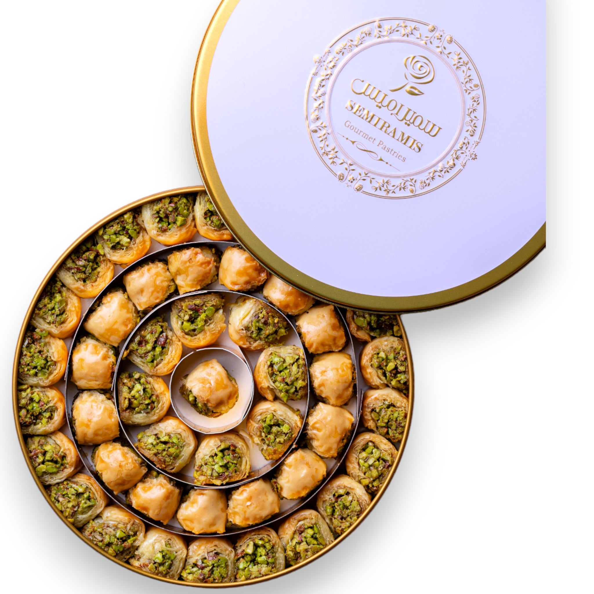Arabic Sweet Semiramis Pistachio Baklava Bites 500g - Memas Dessert